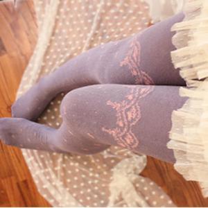 Bowknot Lace Tights