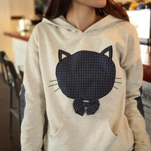 Cute Cat Winter Hoody Sweater
