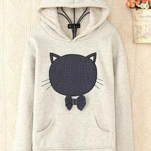 Cute Cat Winter Hoody Sweater