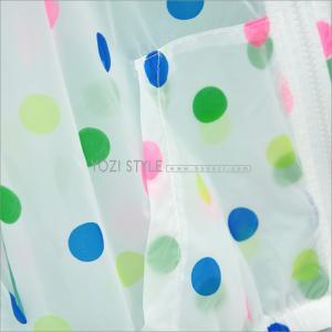 Multicolour polka dot transparent r..